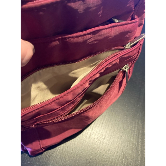 Women's Burgundy Crossbody Bag - Picture 8 of 9